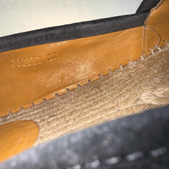 Gucci Womens Black Guccissima Suede Pilar Espadrille - EU 37 - Picture 9 of 13